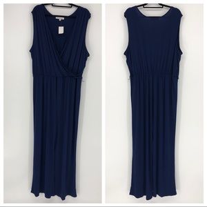 THE VANITY ROOM SURPLICE NECK JUMPSUIT